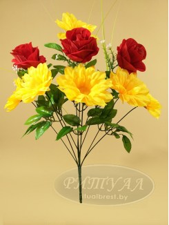 Астра с бархатной розой РЕДЖИНА